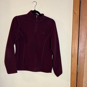 The North Face Women's Deep Burgundy quarter zip fleece